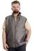 Big Size Mens Vest quilted Collarlı 22601 Antrasit