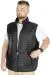 Big Size Men's Vest with Quilted Collar 22601 Black