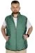 Big Size Men's Vest with Quilted Collar 22601 Green