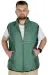 Big Size Men's Vest with Quilted Collar 22601 Green