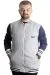 Big Tall Men College Coats Super 22614 Gray melange
