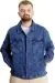 Big Size Mens Denim Coat Paris Star 22800 Light Blue