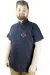 Büyük Beden Erkek T shirt Polo MDX Club 22305 Lacivert LACIVERT