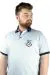 Büyük Beden Erkek T shirt Polo MDX Club 22305 Mavi MAVI