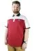 Erkek T shirt Polo Parçalı MD Logo 22300 Bordo BORDO
