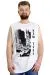 Big Size Mens athlete NEW YORK 23006 White