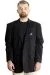 Big Size Mens Mono Collar Classic Ceket 23025 Black