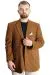 Big Size Mens Ceket Mono Collar Blazer 23026 Brick