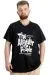 Big Size Mens V Collar T-shirt ALLIGATOR 23033 Black