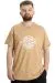Big Size Mens V Collar T-shirt MUSTANG 23034 Beige