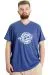 Big Size Mens T-Shirt V Collar MUSTANG 23034 Blue