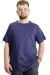 Big Size Mens T-Shirt Crew Neck Basic 23035 Light Navy Blue