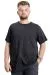 Big Size Mens T-Shirt Pis Collar Basic 23035 Antrasit