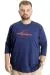 Big Size Mens T-Shirt Explore Further 23098 Indigo