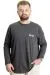 Big Size Mens T-Shirt Long Arm Crew Neck 23099 AntraMelange