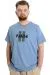 Big Size Mens T-Shirt PAUSE 23109 Blue