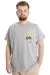 Big Size Mens T-Shirt UNIQUE 23111 Grey Melange