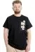 Big Size Mens T-Shirt UNIQUE 23111 Black