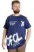 Big Size Mens T-Shirt UVELLE SAISON 23112 Indigo