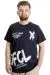 Big Size Mens T-Shirt UVELLE SAISON 23112 Navy Blue