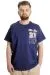 Big Size Mens T-Shirt NEW YORK 23113 Indigo