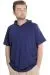 Big Size Mens T-Shirt Hoodie 23118 Indigo