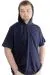 Big Size Mens T-Shirt Hoodie 23118 Navy Blue
