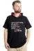 Big Size Mens T-Shirt Hoodie MUHAMMAD 23120 Black
