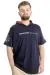 Big Size Mens T-Shirt Hoodie BORN TO BE WILD 23122 Navy Blue