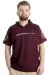 Big Size Mens T-Shirt Hoodie BORN TO BE WILD 23122 Plum