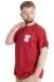 Big Size Mens T-Shirt LIVE OR DIE 23124 Burgundy