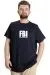 Big Size Mens T-Shirt FBI 23127 Navy Blue