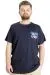 Big Size Mens T-Shirt GAME OVER 23130 Navy Blue