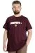 Big Size Mens T-Shirt NESPECT 23131 Plum