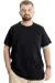 Big Size Mens T-Shirt Bis Collar Fragmented 23133 Black