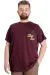 Big Size Mens T-Shirt BEST SCORE 23134 Plum