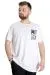 Big Size Mens T-Shirt AUTHENTIC 23140 White