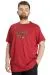 Big Size Mens T-Shirt BRAIN MELT 23141 Burgundy