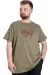 Big Size Mens T-Shirt BRAIN MELT 23141 Khaki
