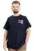 Big Size Mens T-Shirt CULTURE 23146 Navy Blue