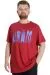 Big Size Mens T-Shirt NORM 23147 Burgundy