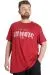 Big Size Mens T-Shirt WHATEVER 23148 Burgundy