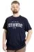 Big Size Mens T-Shirt WHATEVER 23148 Navy Blue