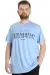Big Size Mens T-Shirt WHATEVER 23148 Blue