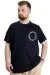 Big Size Mens T-Shirt WHAT IS 23151 Navy Blue