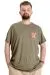 Big Size Mens T-Shirt NO GUEST LIST 23152 Khaki