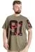Big Size Mens T-Shirt 91 23153 Khaki