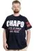 Big Size Mens T-Shirt EL CHAPO 23154 Navy Blue