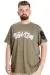 Big Size Mens T-Shirt MATCH DAY 23155 Khaki