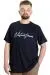 Big Size Mens T-Shirt WF 23157 Navy Blue